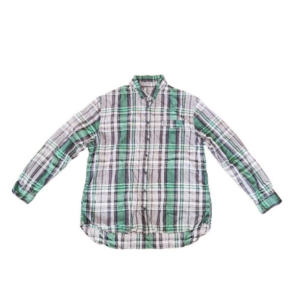 Mossimo Supply Co. Shirt Men's Size 2XL Checked Long Sleeve Button Down Casual - Picture 2 of 13